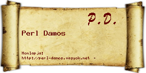 Perl Damos névjegykártya